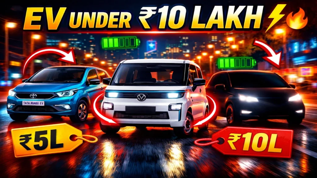 Best Electric Cars Under ₹10 Lakh in India 2026
