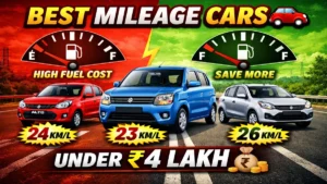 Read more about the article Best mileage cars under ₹4 lakh (used market)