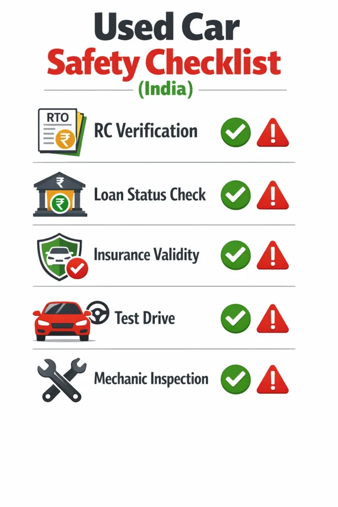 Used Car Buying Safety Checklist for India